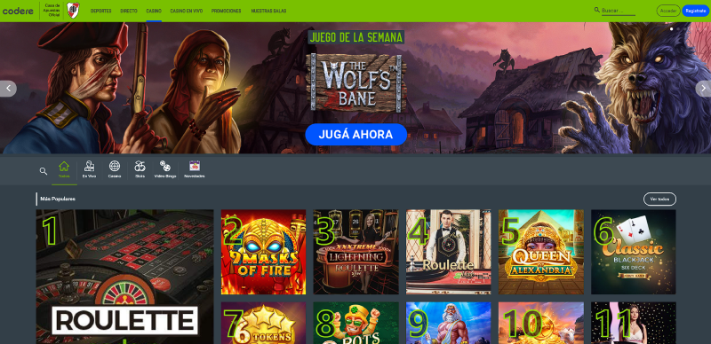 Codere Argentina Casino Online Juegos