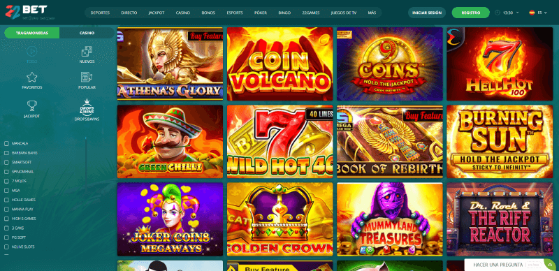 20bet Casino Online: Juegos de Tragamonedas